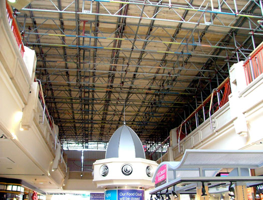 Castle Mall scaffold